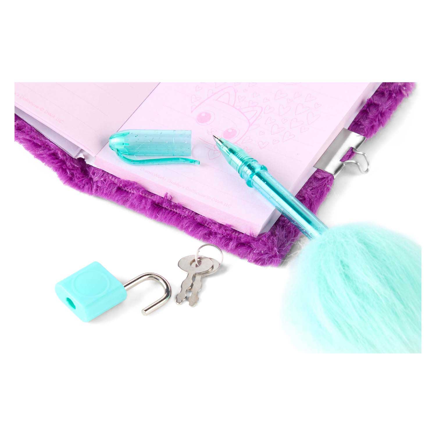 Journal en peluche de la Gabby et la maison magique avec stylo en peluche