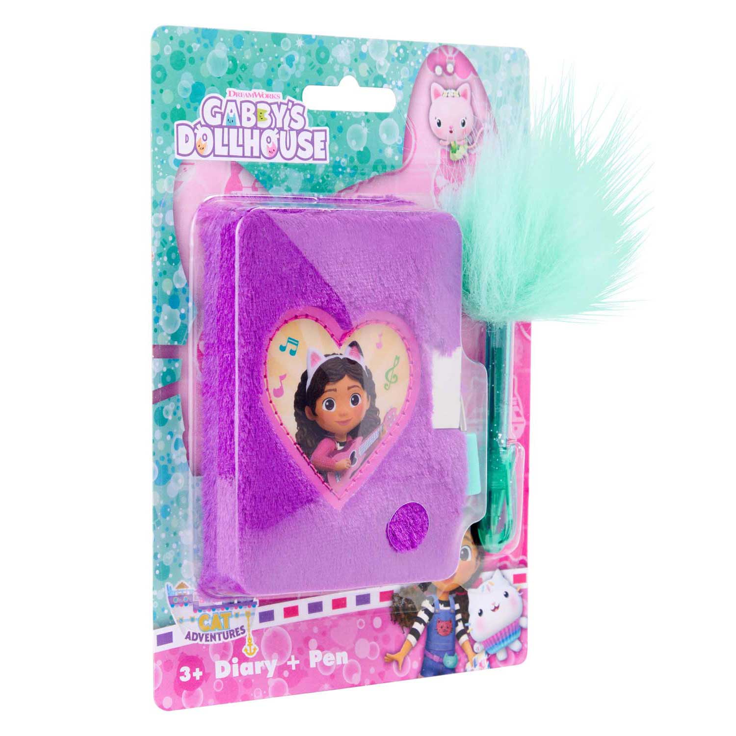 Journal en peluche de la Gabby et la maison magique avec stylo en peluche