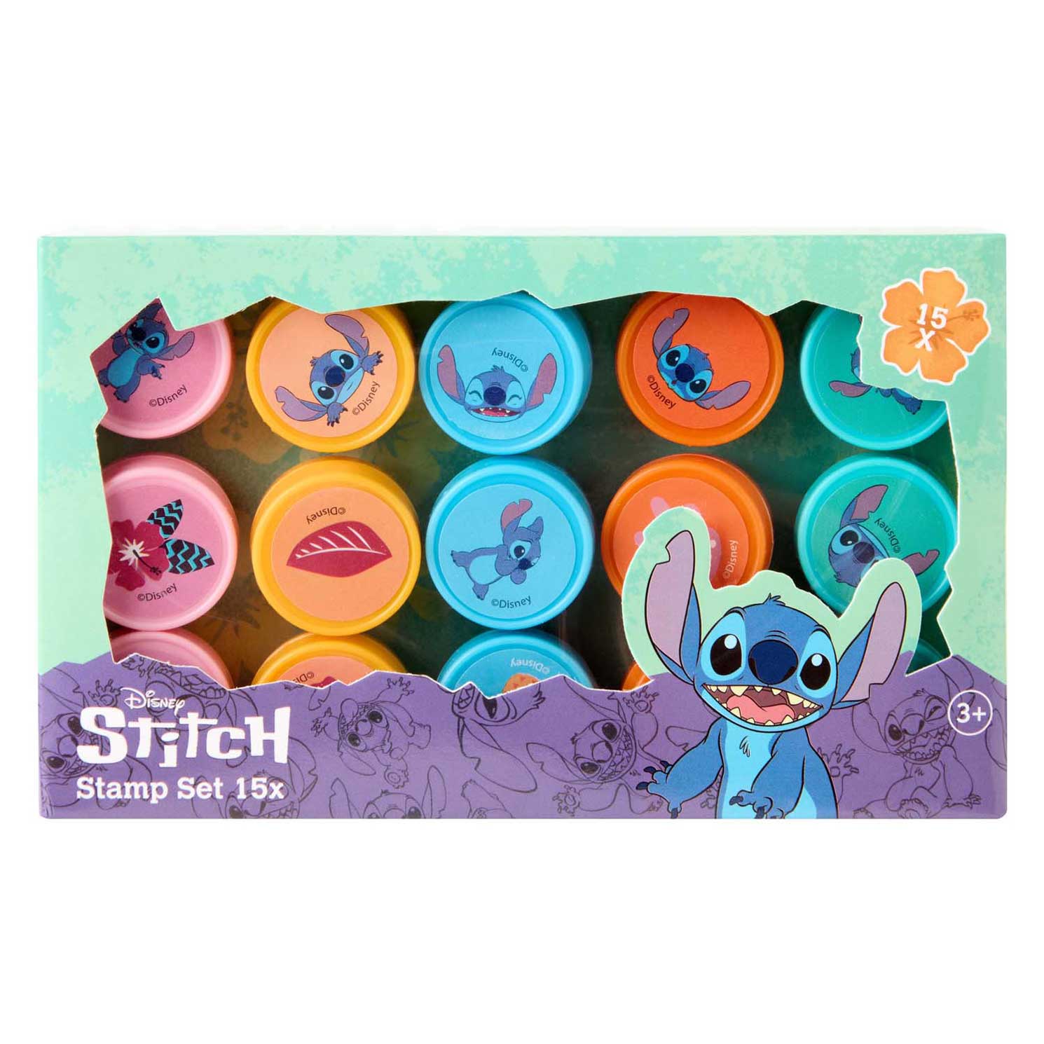 Ensemble de tampons Stitch, 15 pièces.