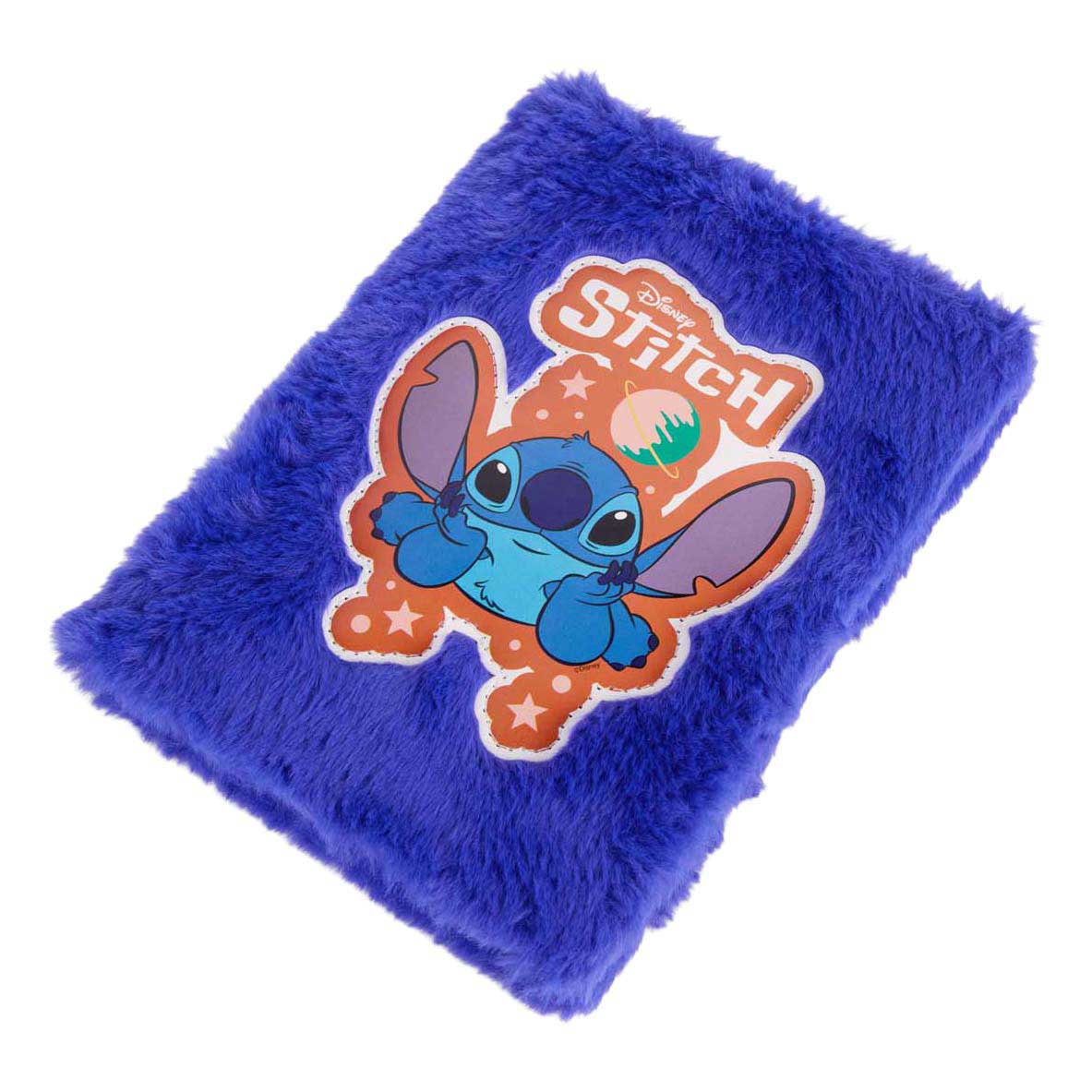 Carnet de notes en peluche Stitch bleu foncé