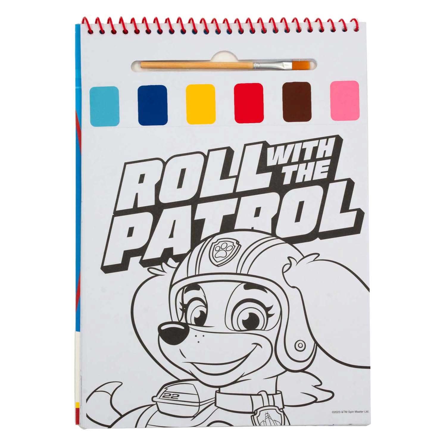 Coffret de peinture aquarelle Pat' Patrouille (livre) - pinceau inclus