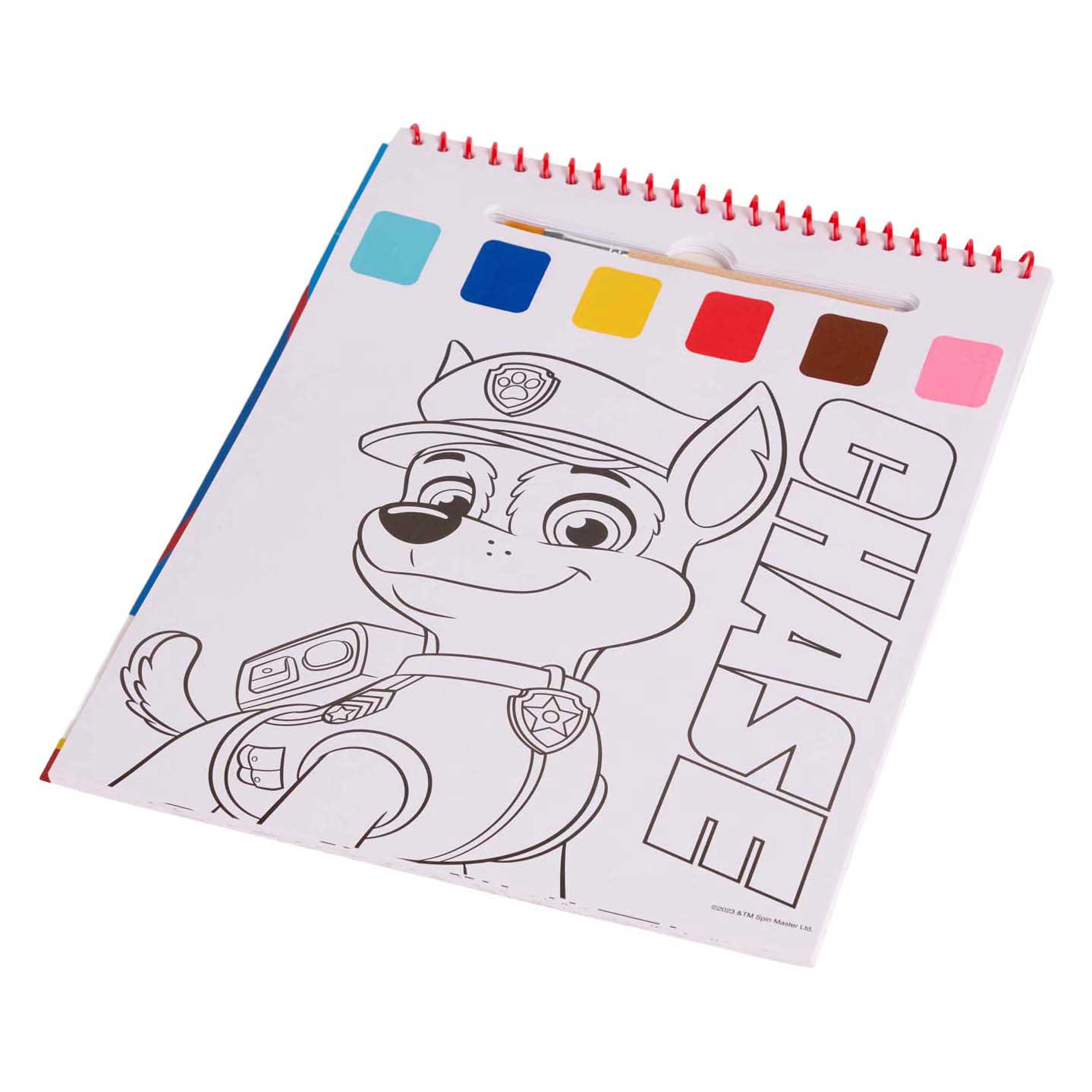 Coffret de peinture aquarelle Pat' Patrouille (livre) - pinceau inclus