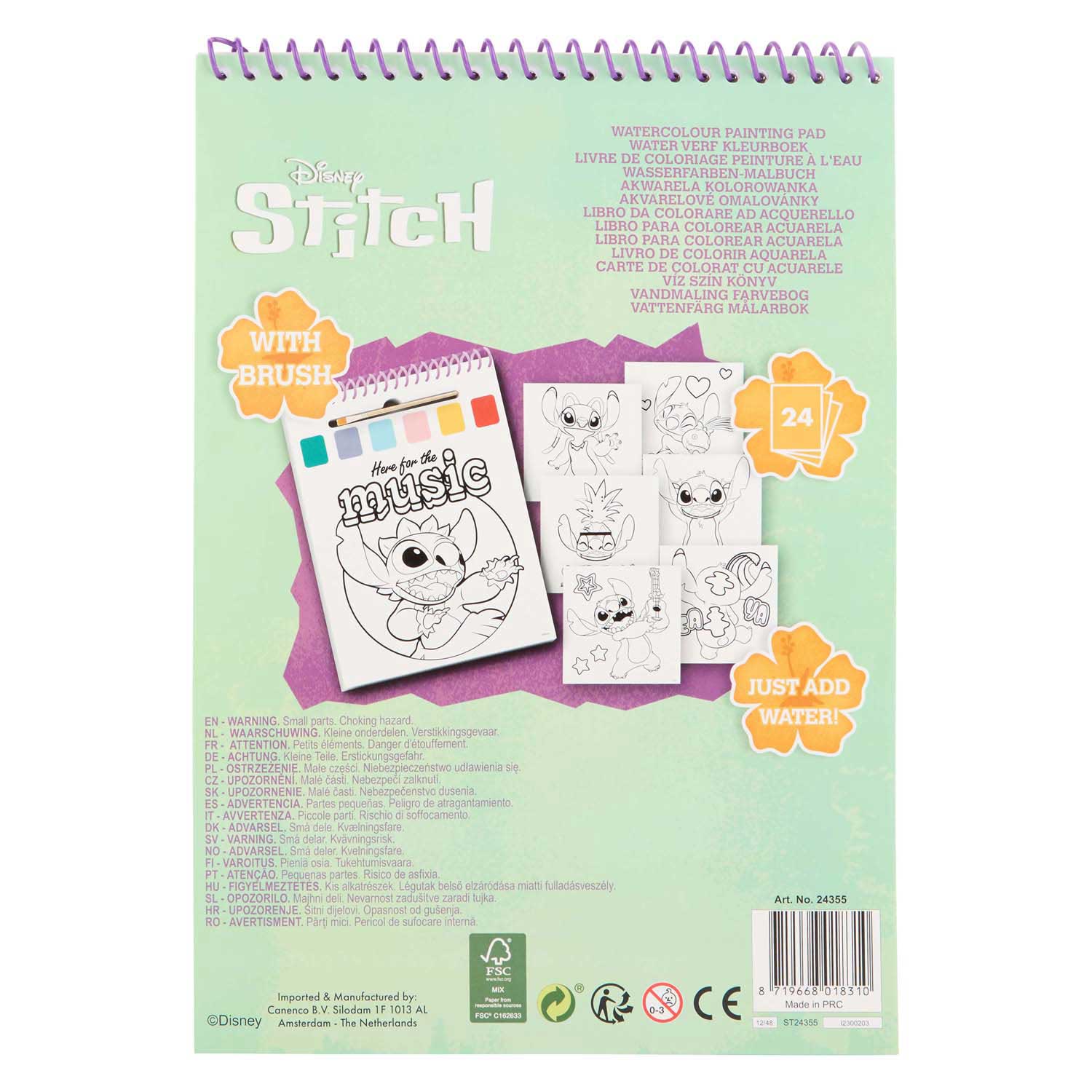 Stitch Water Verfset Boek - incl Kwast