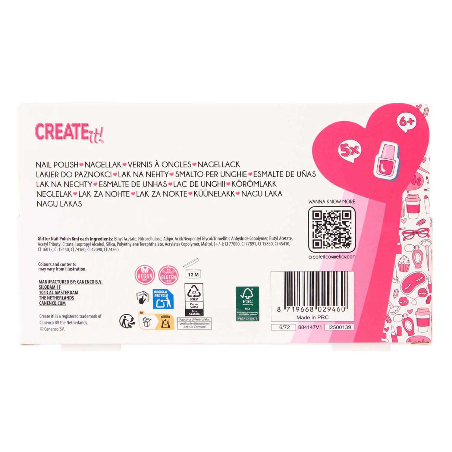 Create It! Nagellak Confetti - 5dlg.