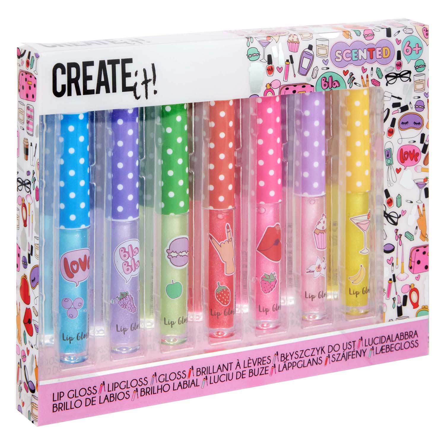 Create it! Lipgloss Geur & Glitter - 7st.