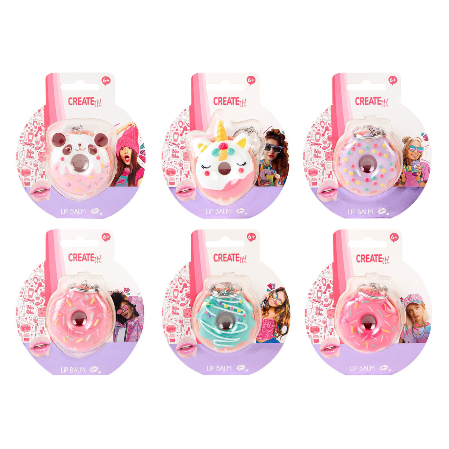 Create it! Donut Lipbalsem Sleutelhanger