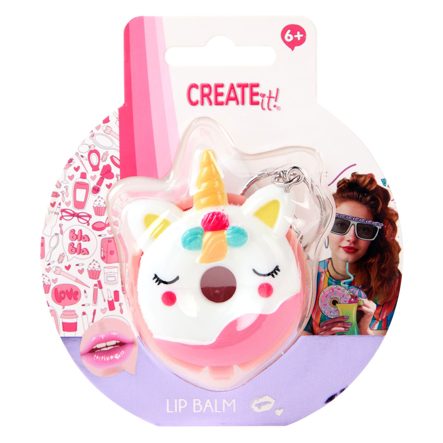 Create it! Donut Lipbalsem Sleutelhanger