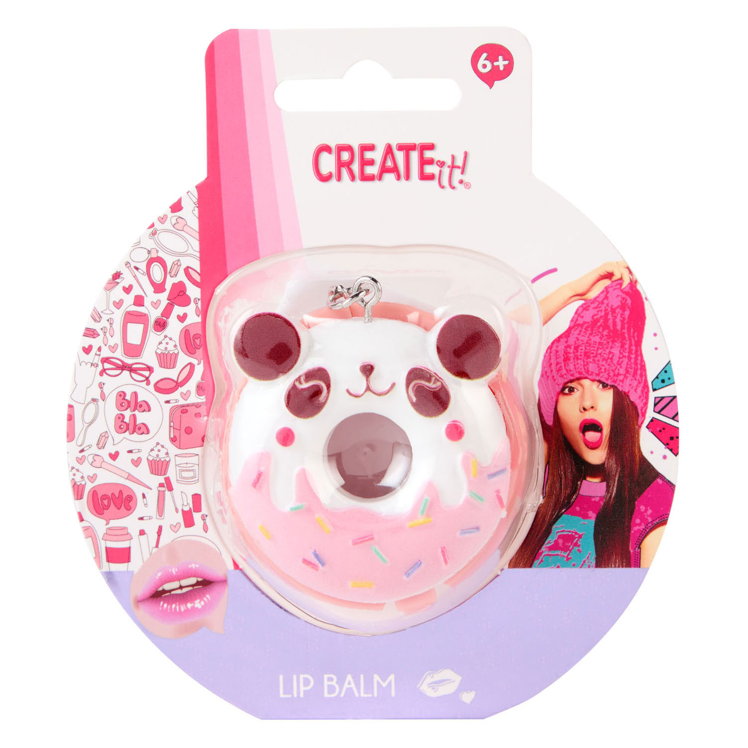 Create it! Donut Lipbalsem Sleutelhanger
