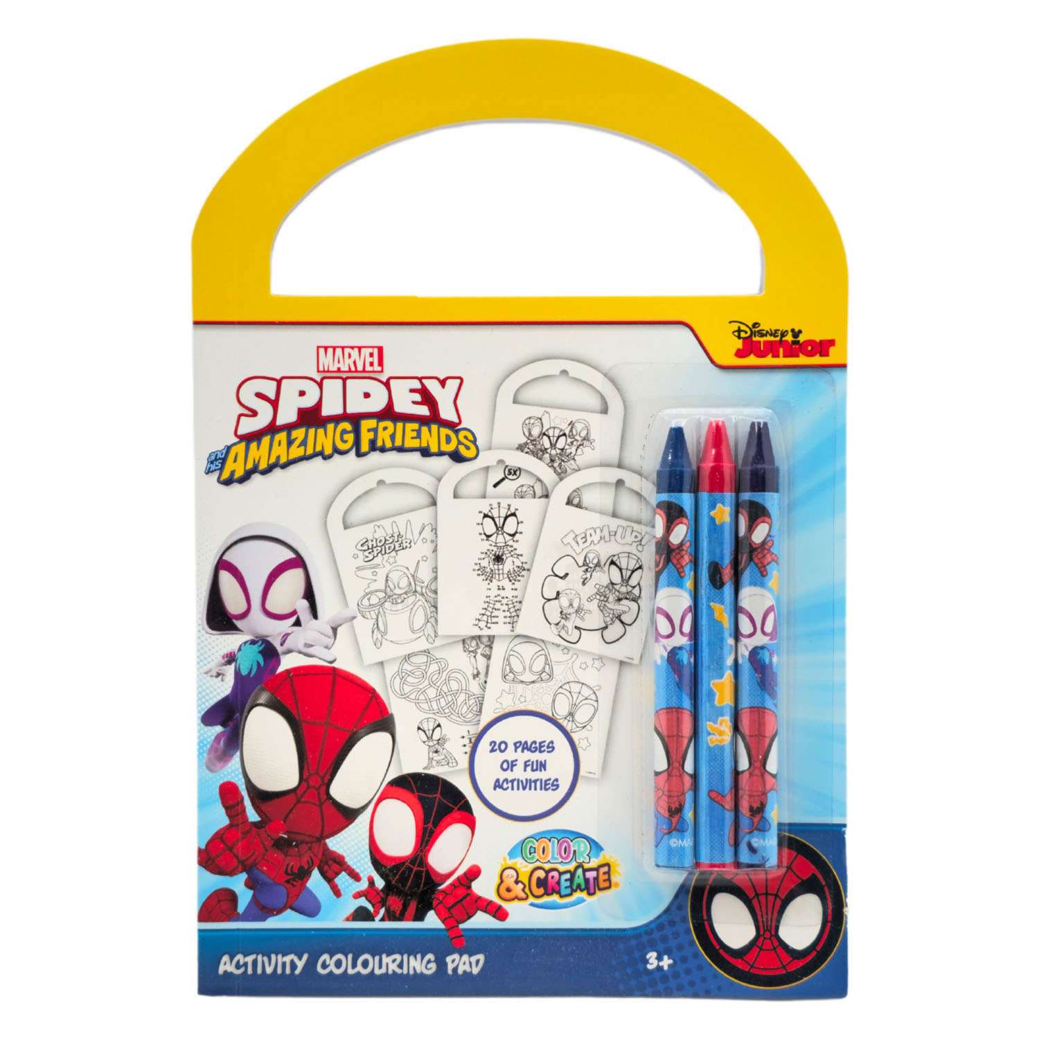Spidey Activiteitenboek - incl. 3 Kleurpotloden