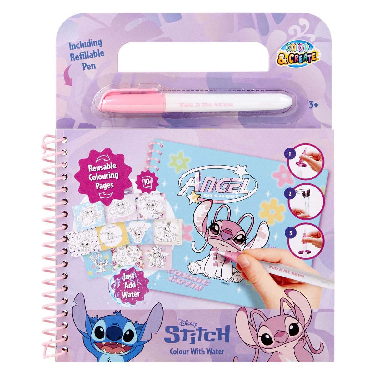 Stitch Kleuren met Water