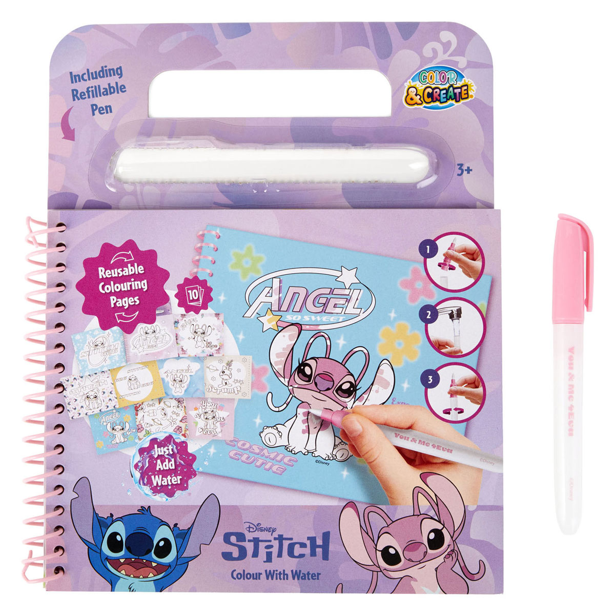 Stitch Kleuren met Water