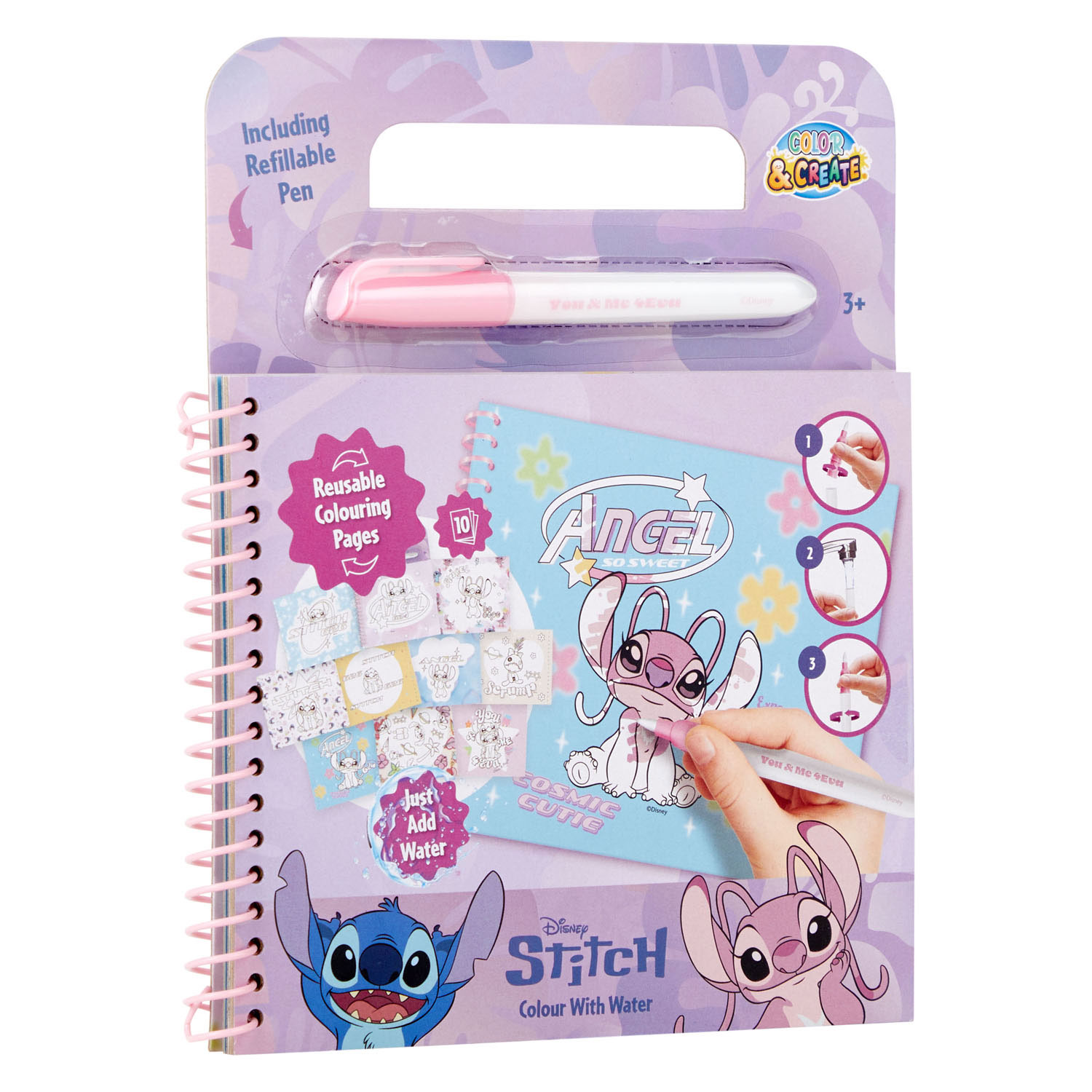Stitch Kleuren met Water
