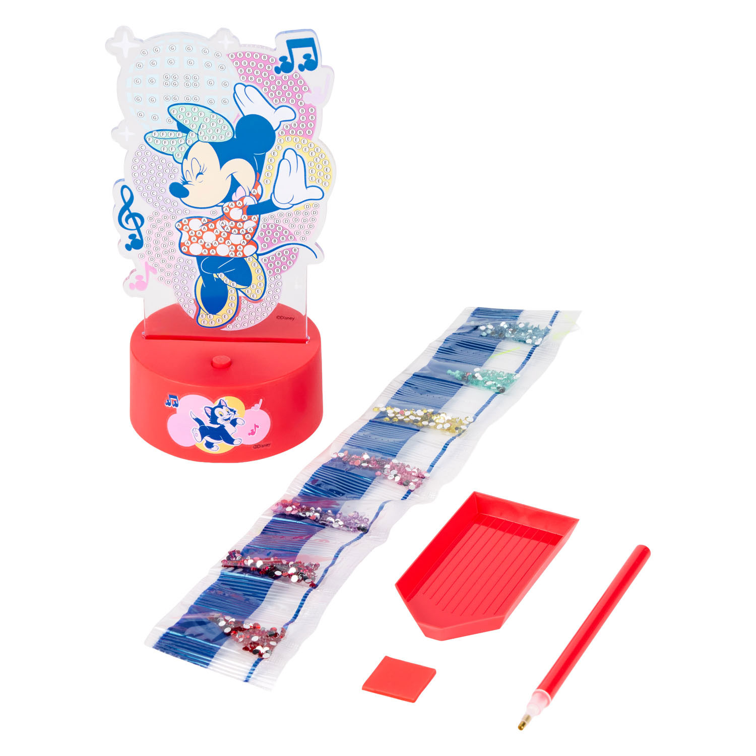 Minnie Mouse Diamond Painting Nachtlamp