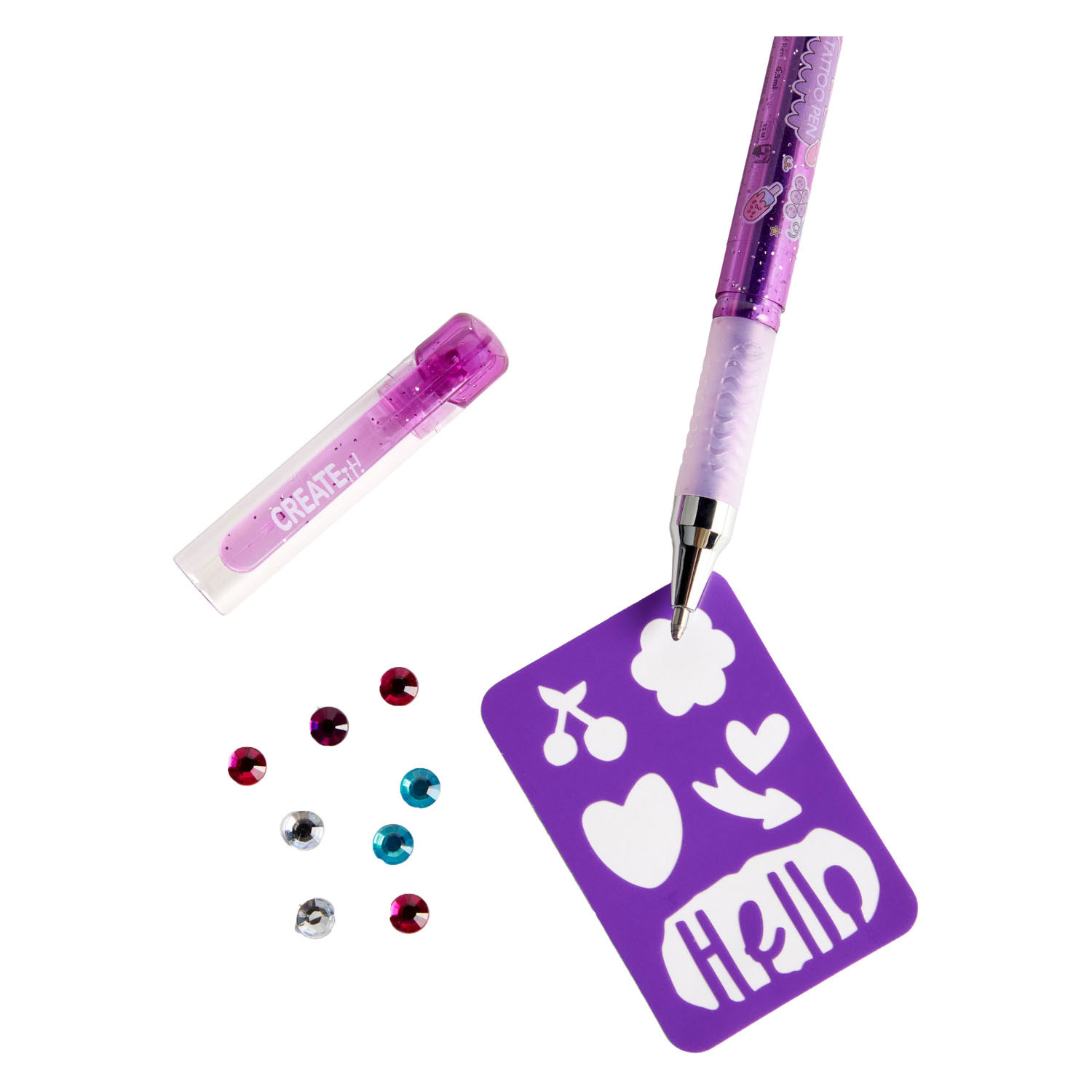 Create it! Tatto Geurpen met Diamanten en Sjablonen