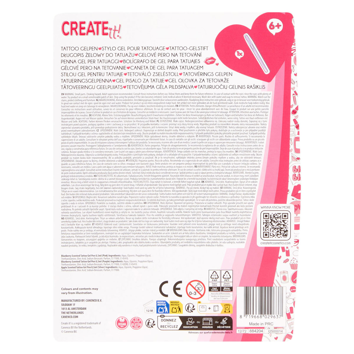 Create it! Tatto Geurpen met Diamanten en Sjablonen