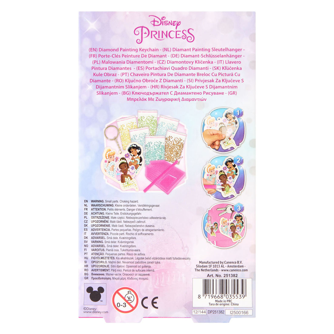 Disney Princess Diamond Painting Sleutelhanger
