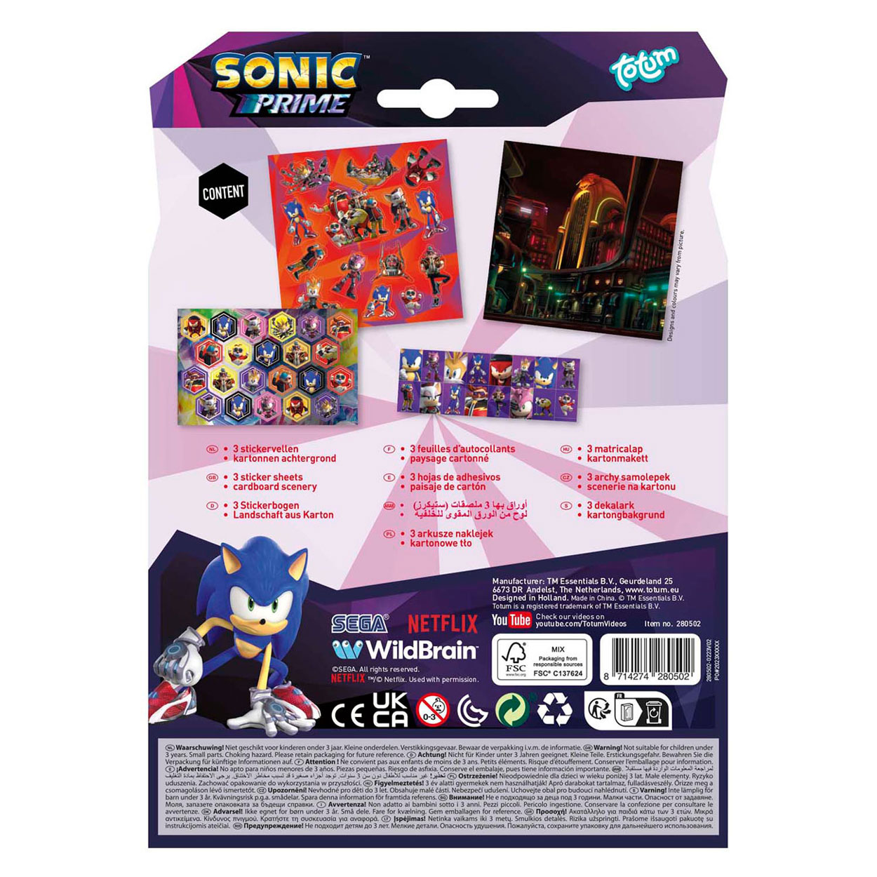 Totum Sonic Aufkleber-Set