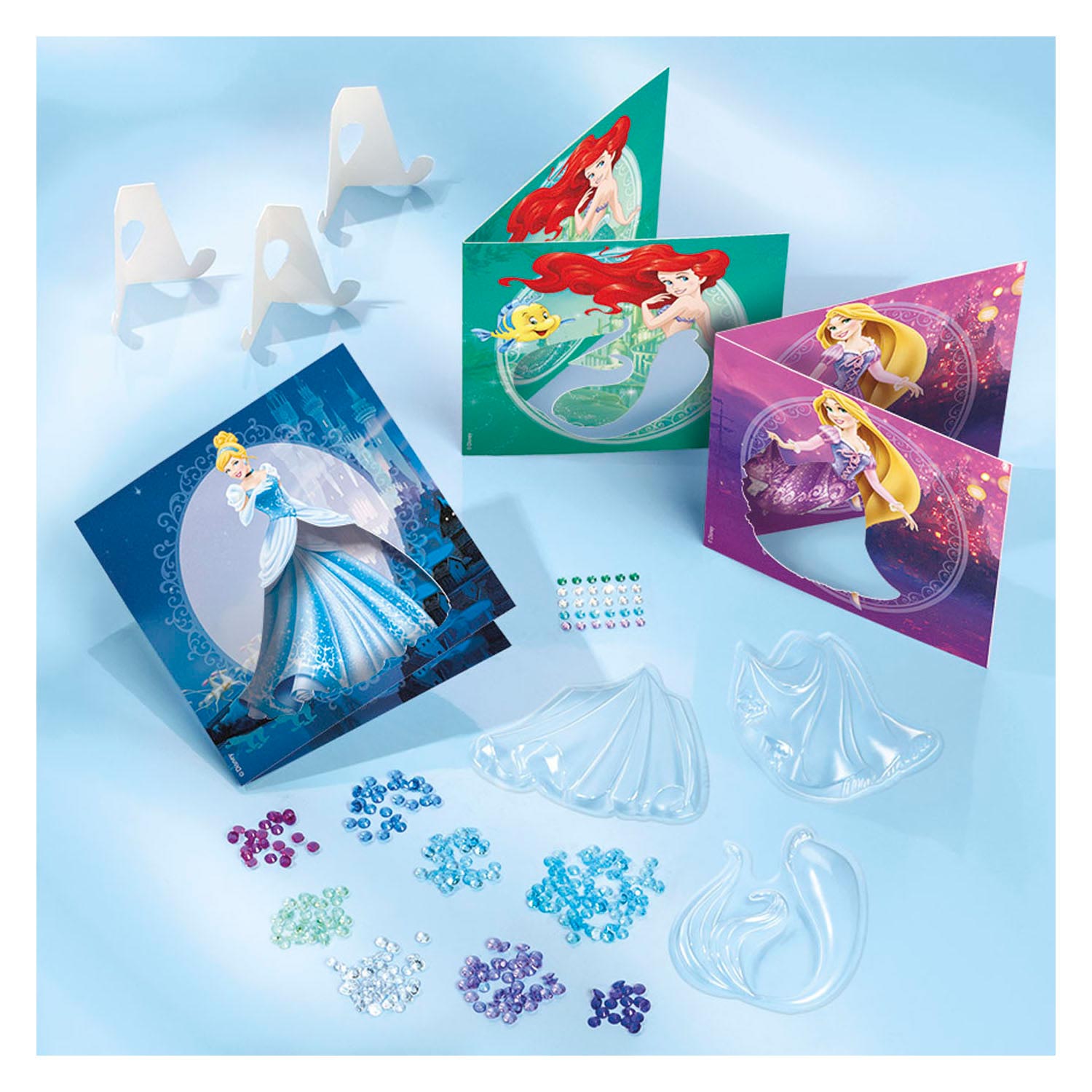 Totum Disney Princess - Fabrication de cartes avec shaker à paillettes