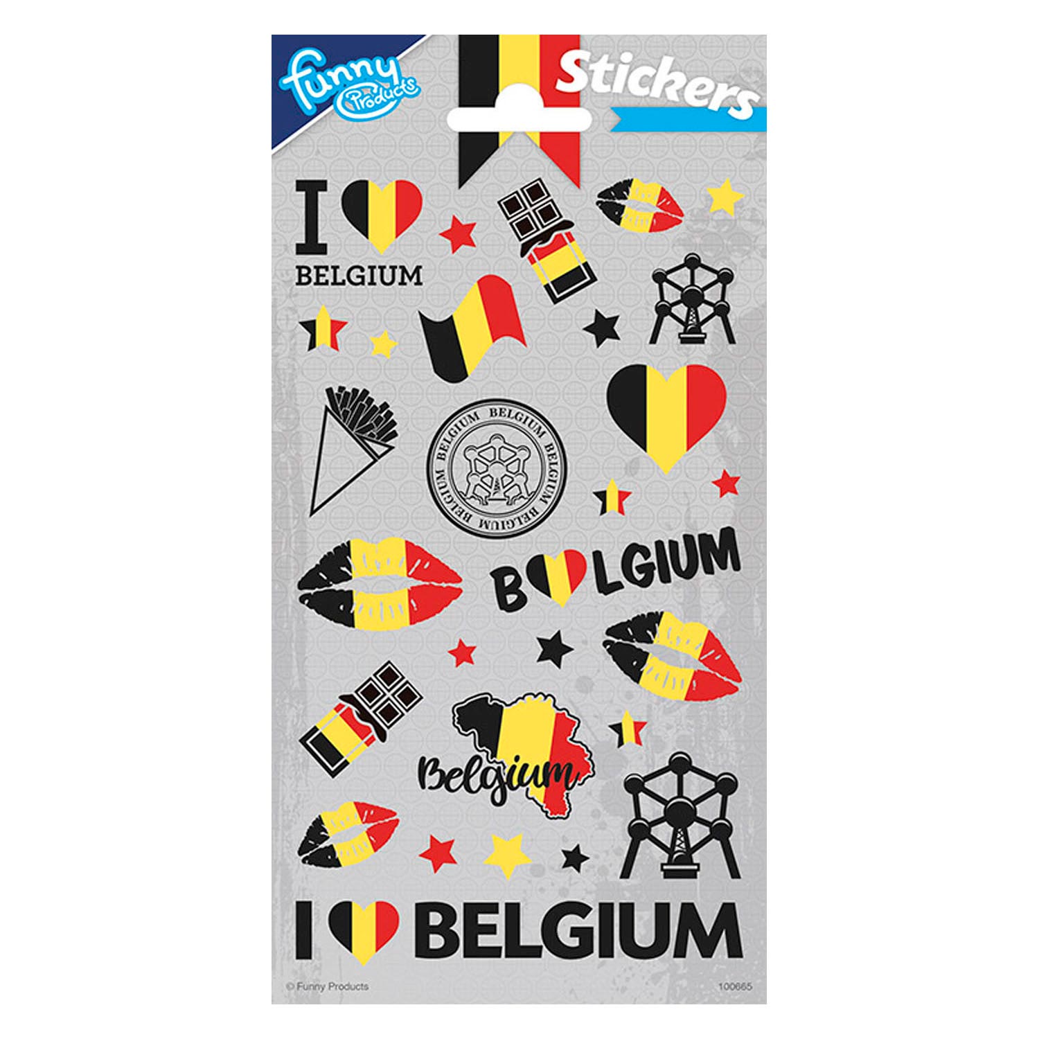 Planche d'autocollants Belgique