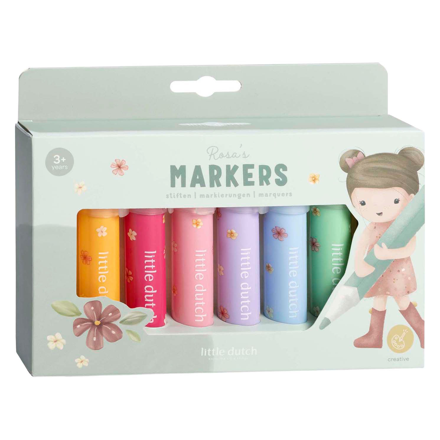 Feutres roses Little Dutch - 8 pièces. Feutres roses Little Dutch - 8 pièces.