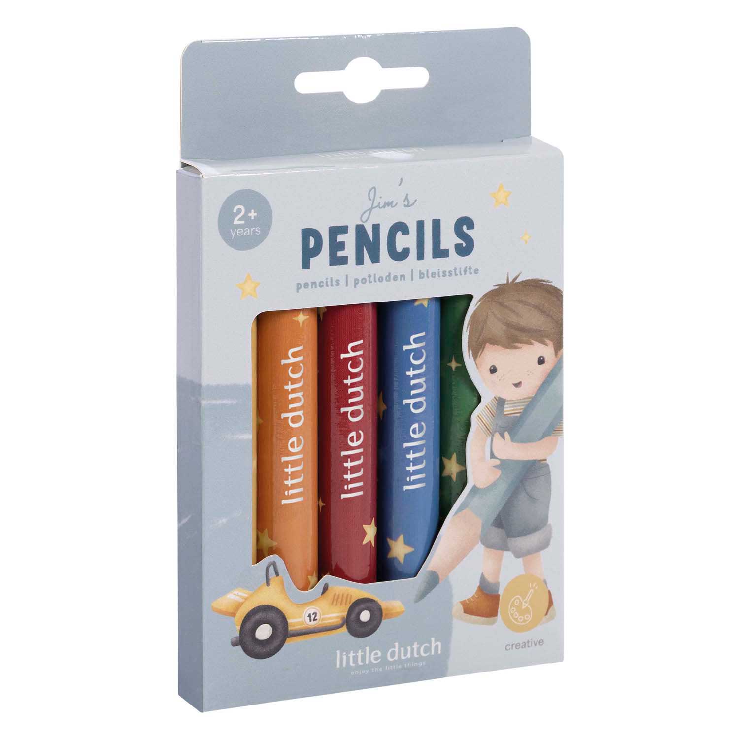 Little Dutch Potloden Jim - 6st. Little Dutch Potloden Jim - 6st.
