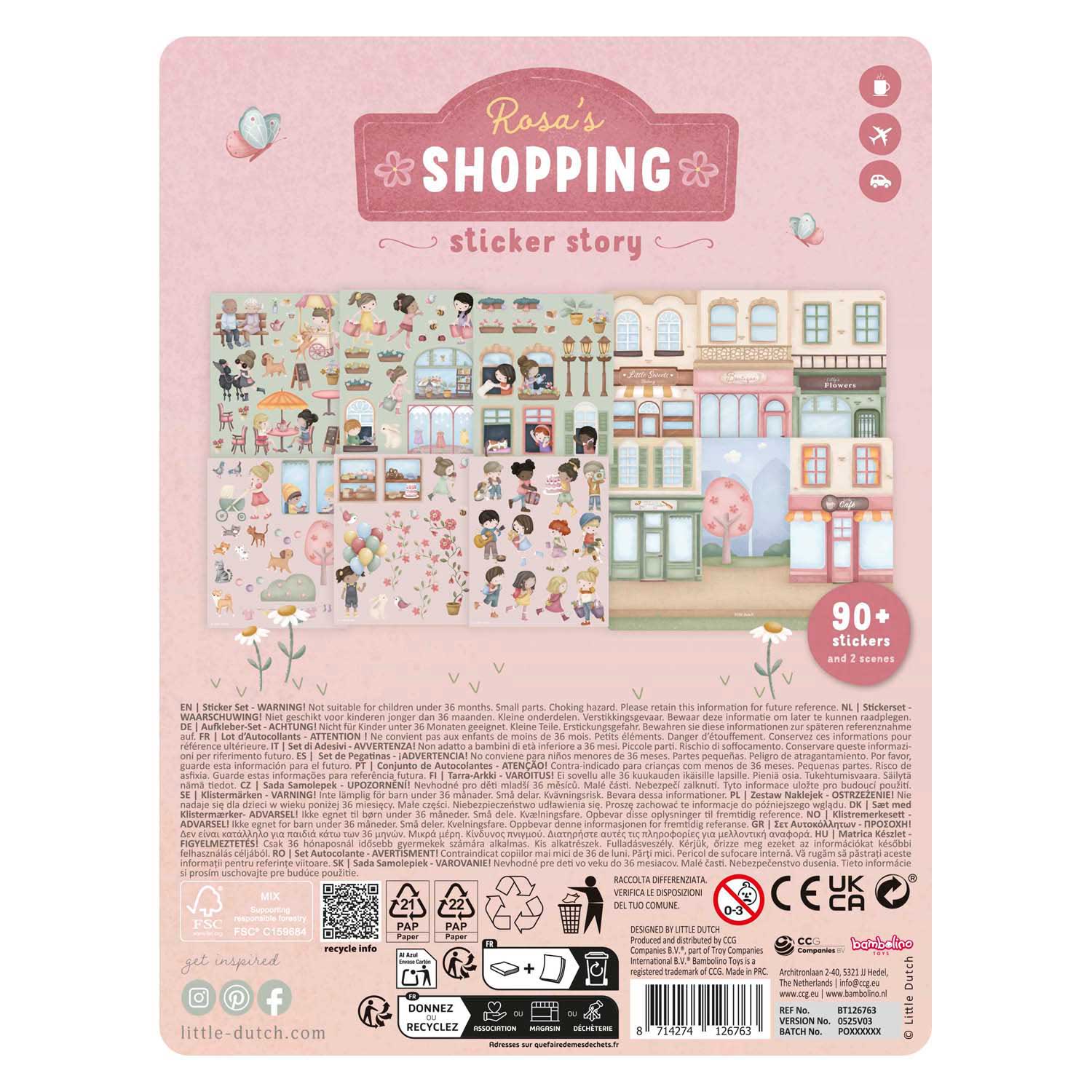 Little Dutch Stickervellen Rosa's Winkeltje