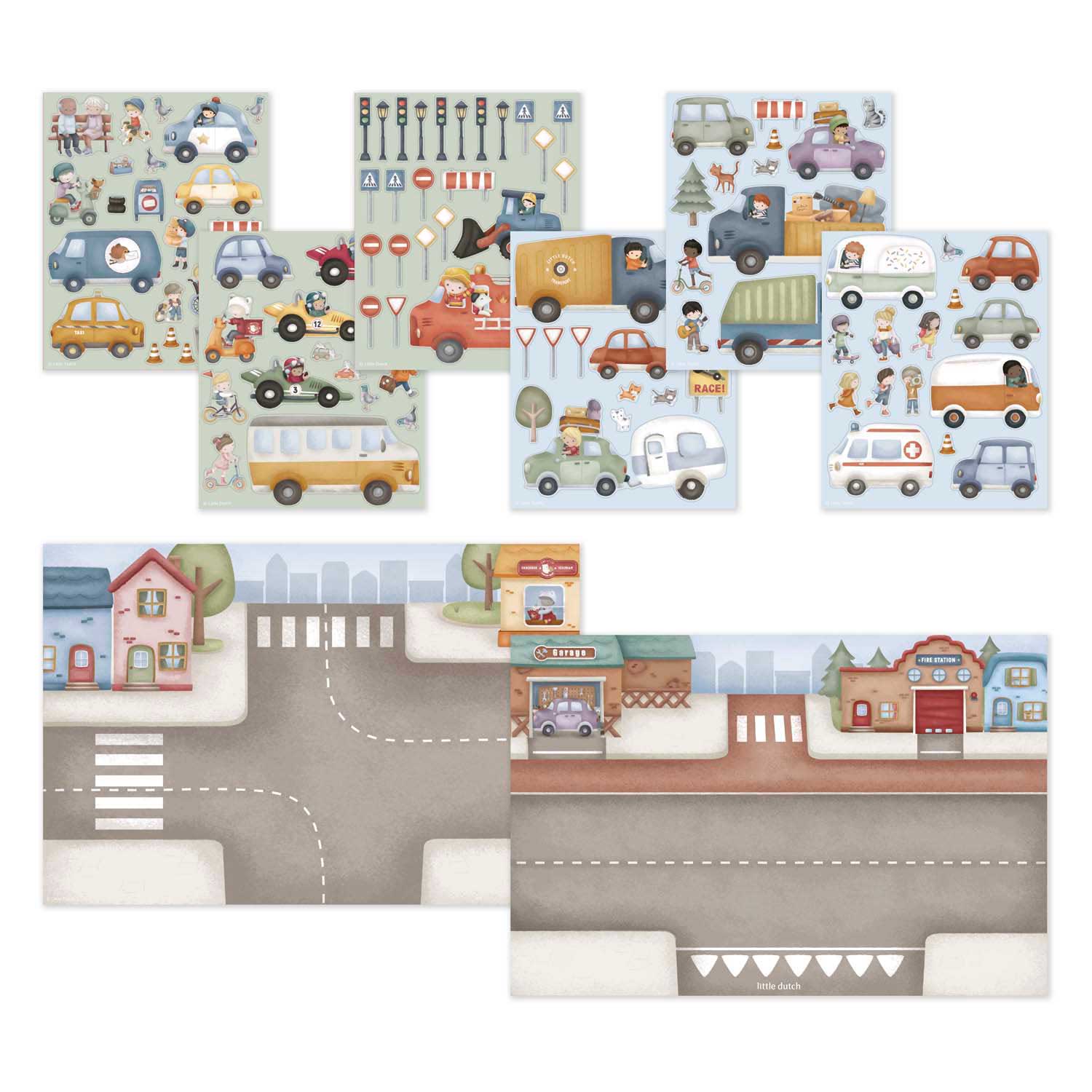 Little Dutch Stickervellen Jim's Verkeer