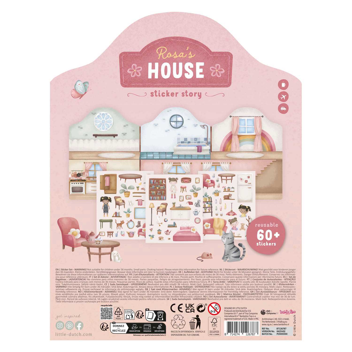Little Dutch Stickervellen Rosa's Huis