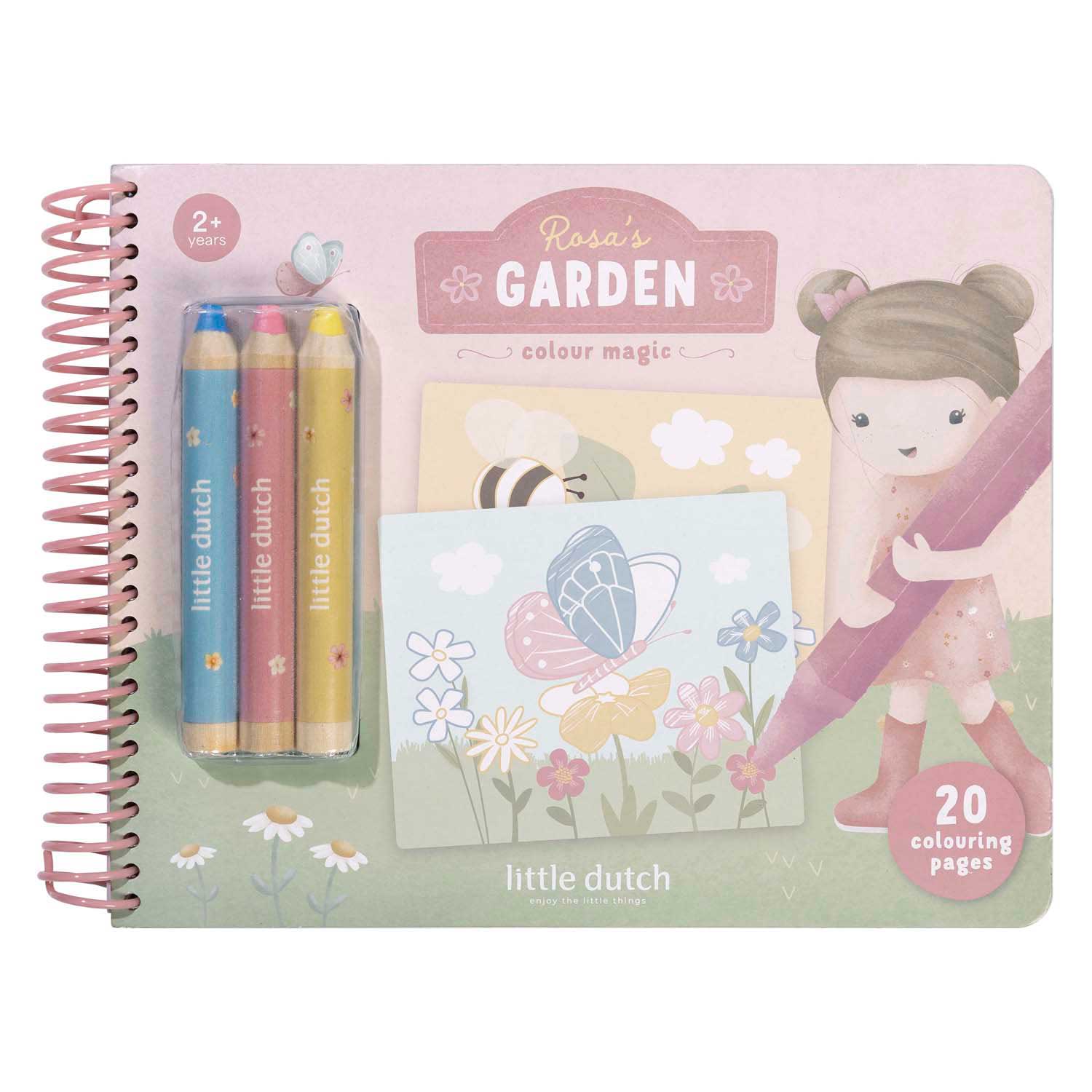 Little Dutch Rosa's Tuin Kleurboek - Met 3 Potloden