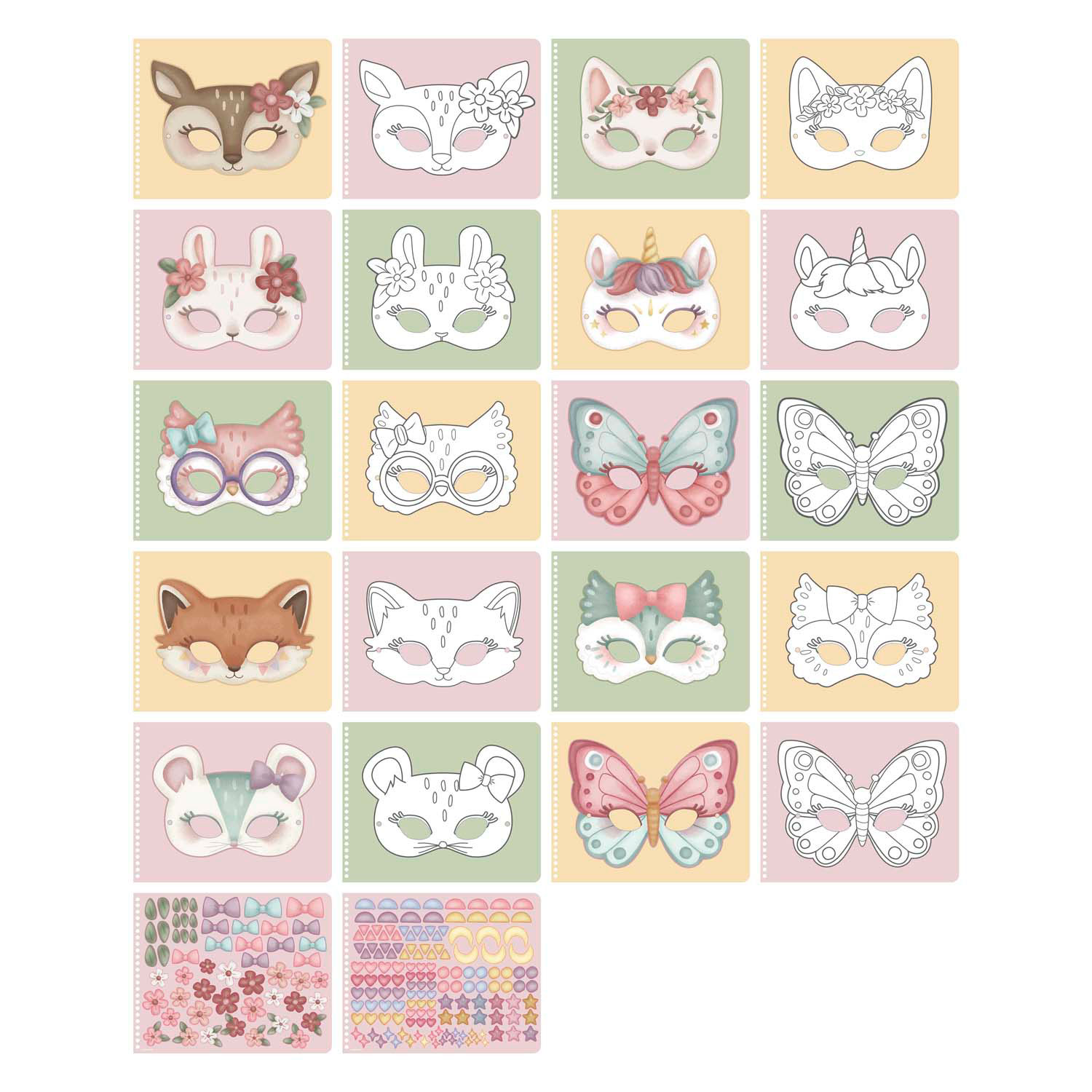 Little Dutch Rosa's Maskers Maken - Met Schaar