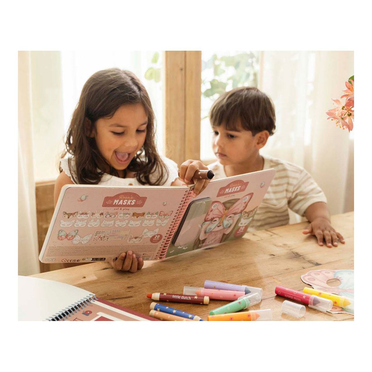 Little Dutch Rosa's Maskers Maken - Met Schaar