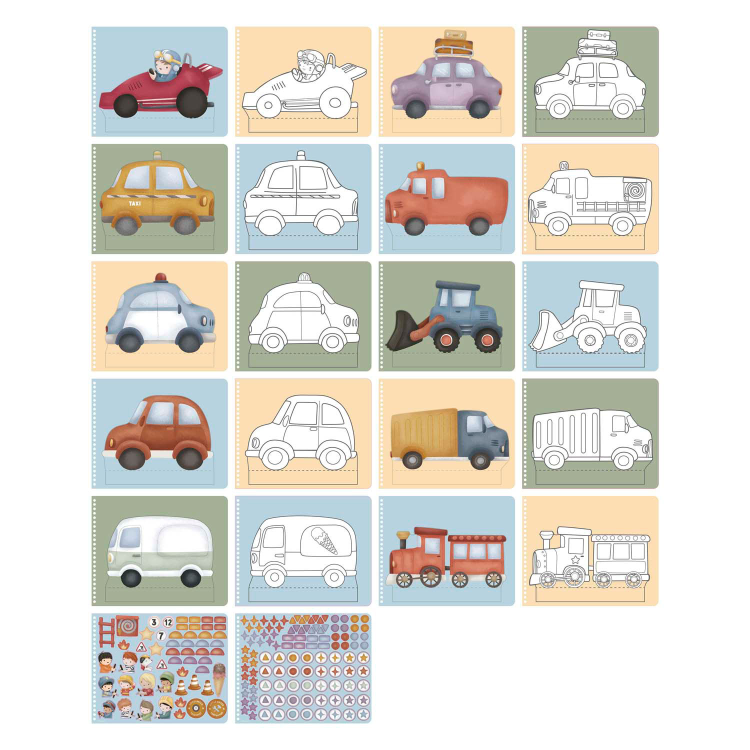 Little Dutch Jim's Garage Voertuigen Maken - Met Schaar