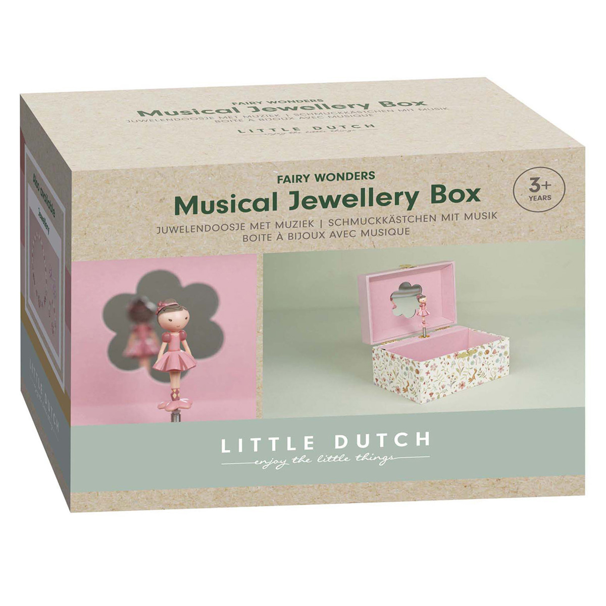 Boîte à bijoux Little Dutch Rosa - Jardin des fées