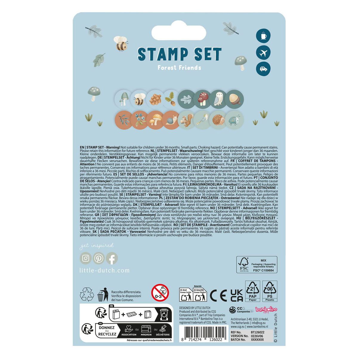 Petits amis de la forêt de Stempels hollandais - 16e.