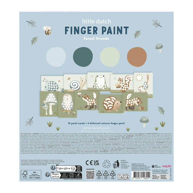 Little Dutch Vingerverf Set Forest Friends