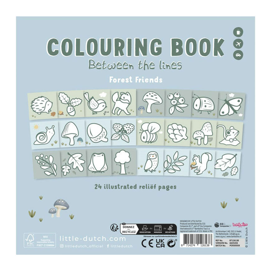 Kleines Holländisches Kleurboek Waldfreunde