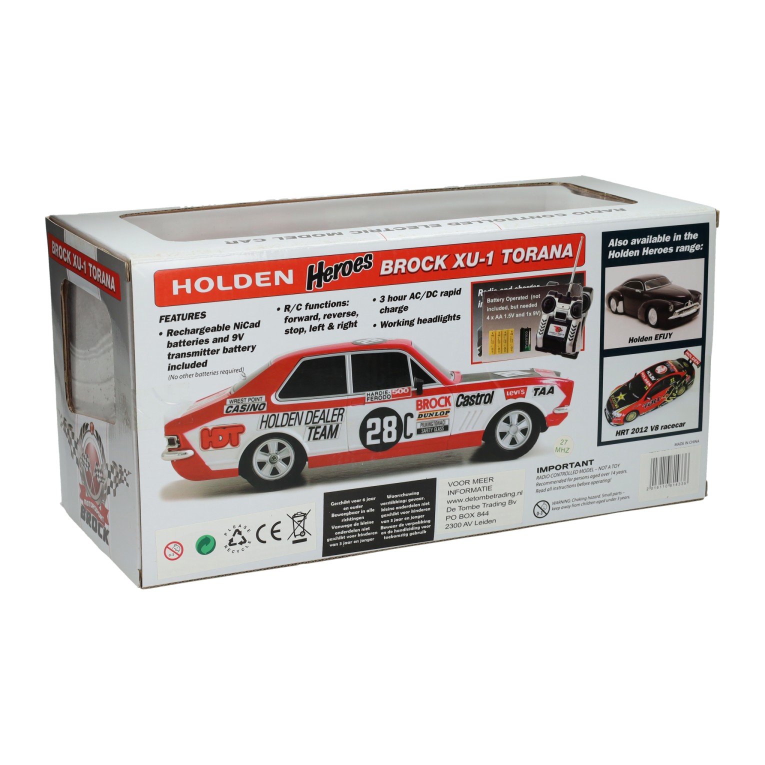 Holden Heroes RC Bestuurbare Auto Brock Xu-1 Torana, Schaal 1:18