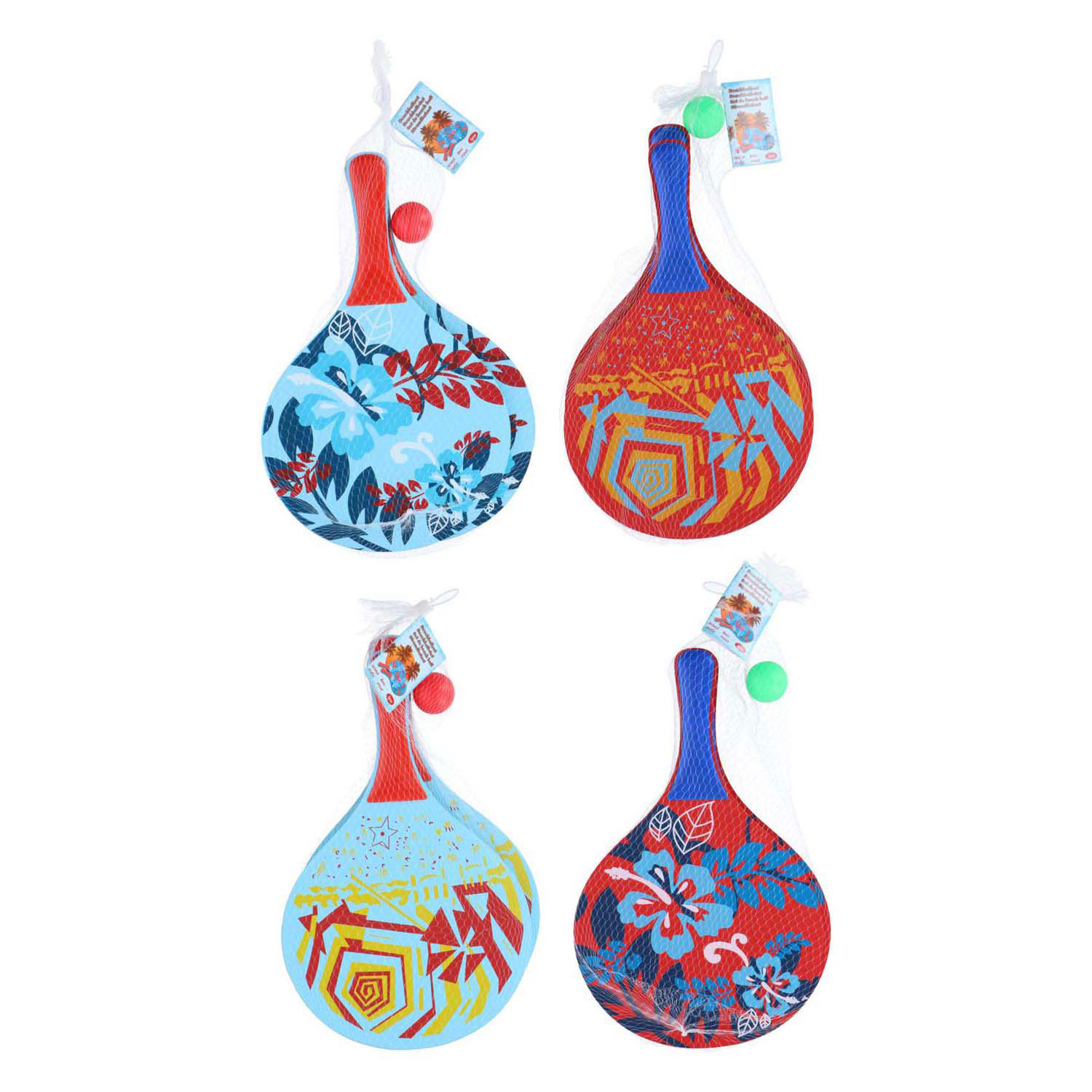 Set de ballons de plage Bois, 3 pièces