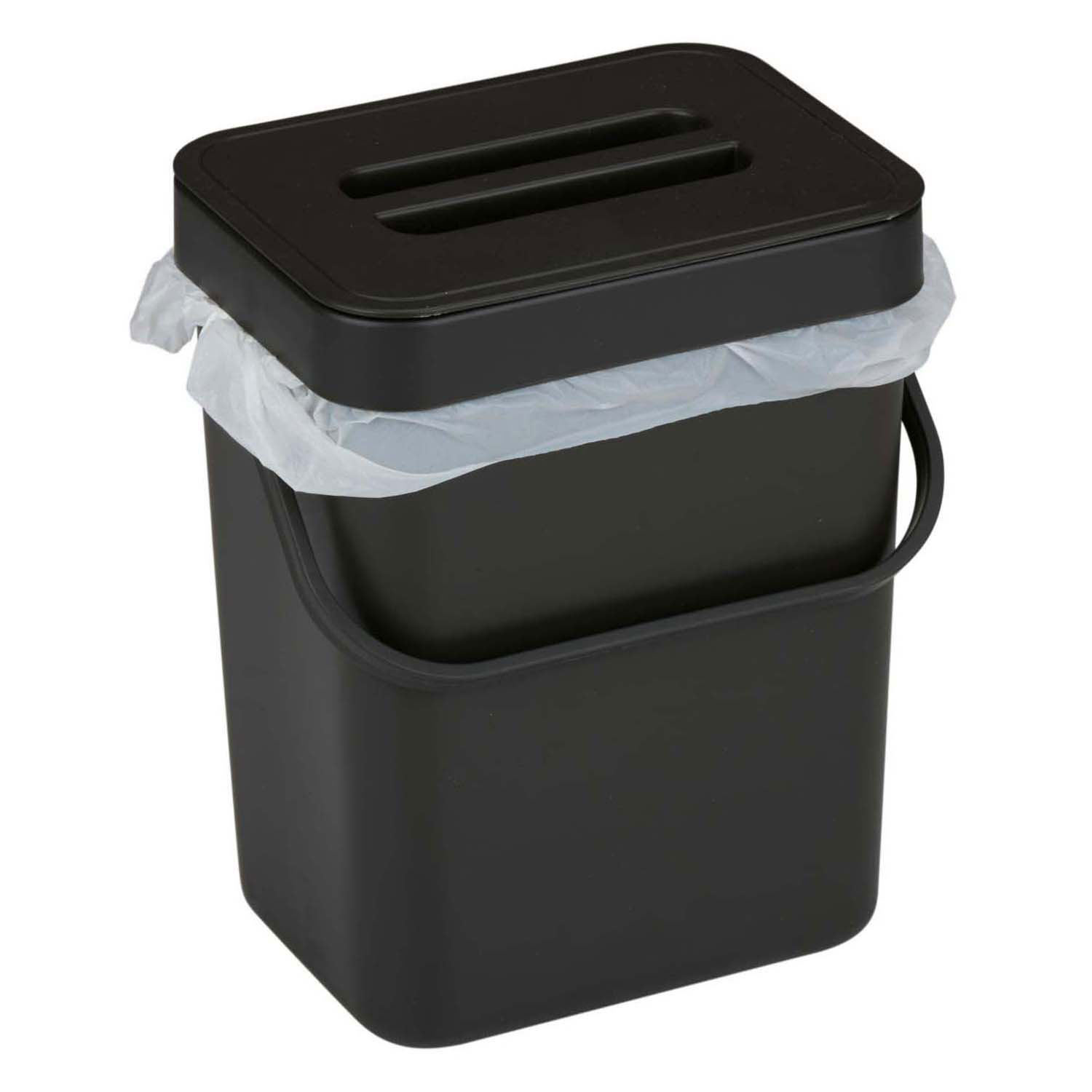 Afvalbak Keuken 3L Zwart