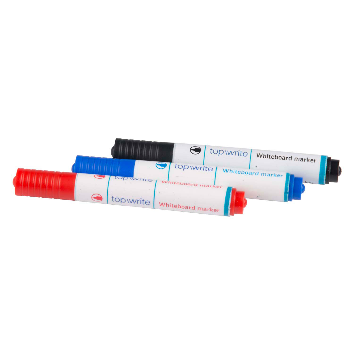 Whiteboard-Marker rot, blau, schwarz – 3er-Pack