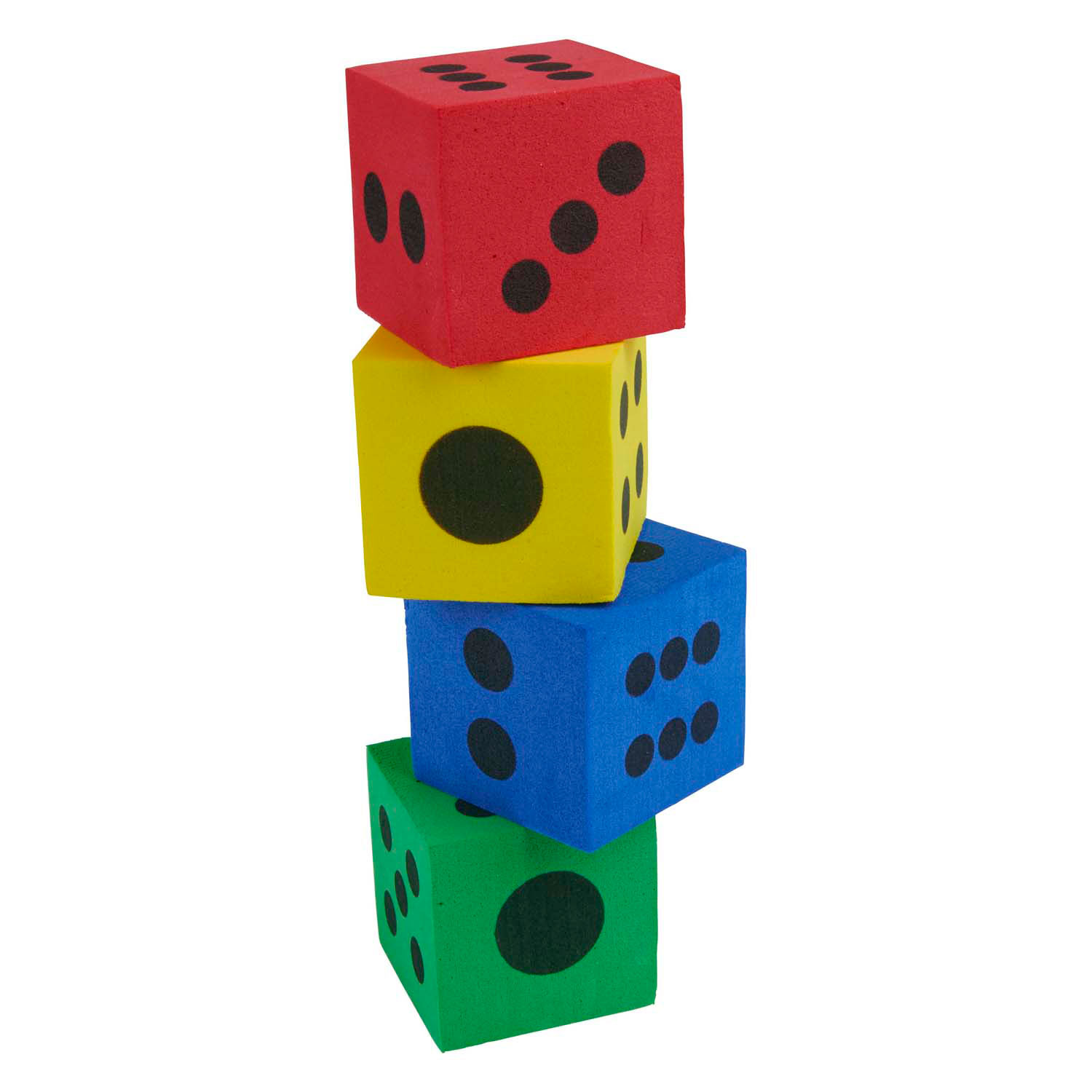 Foam Dobbelstenen, 4st.