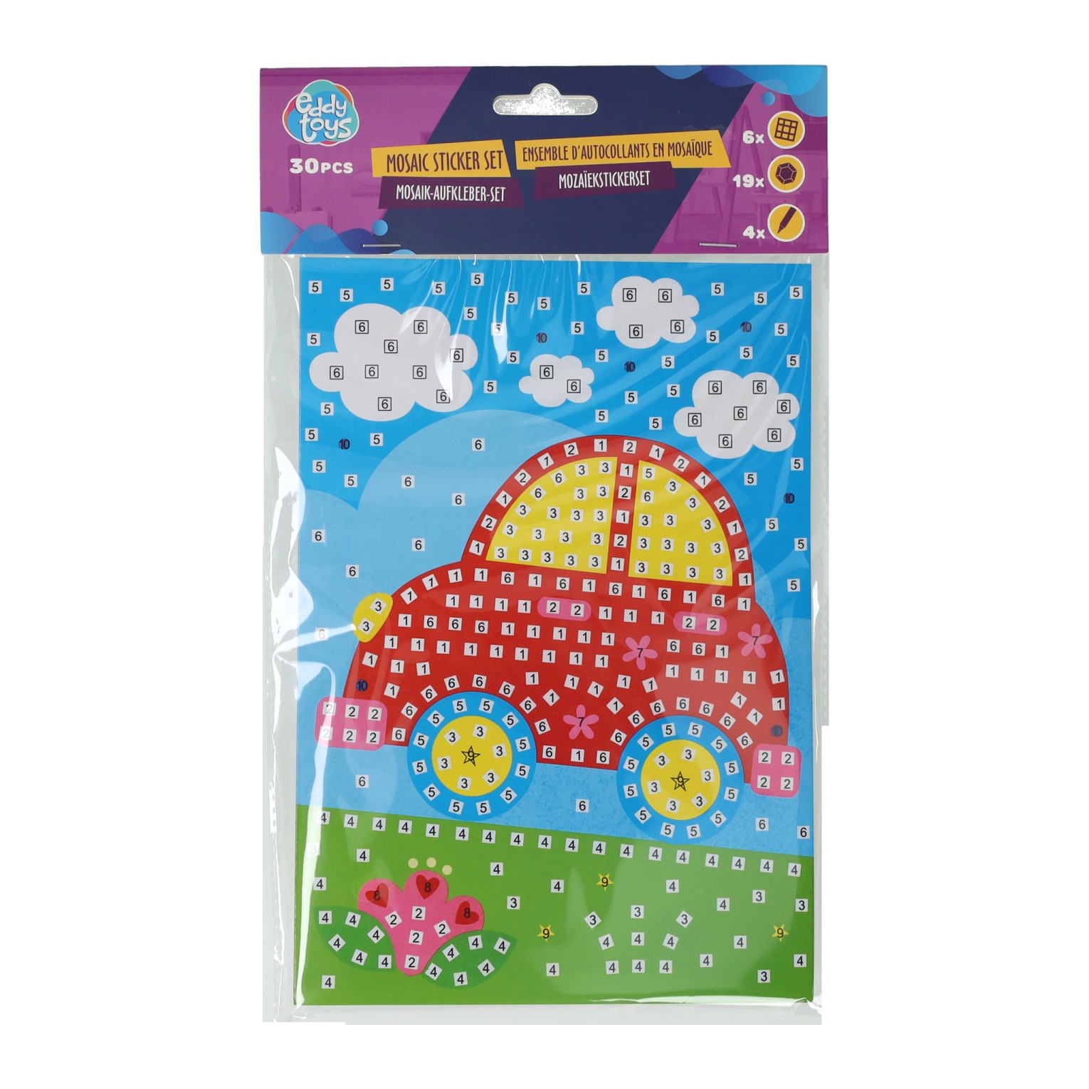 Ensemble de mosaïque d'autocollants - comprenant des autocollants et des stylos