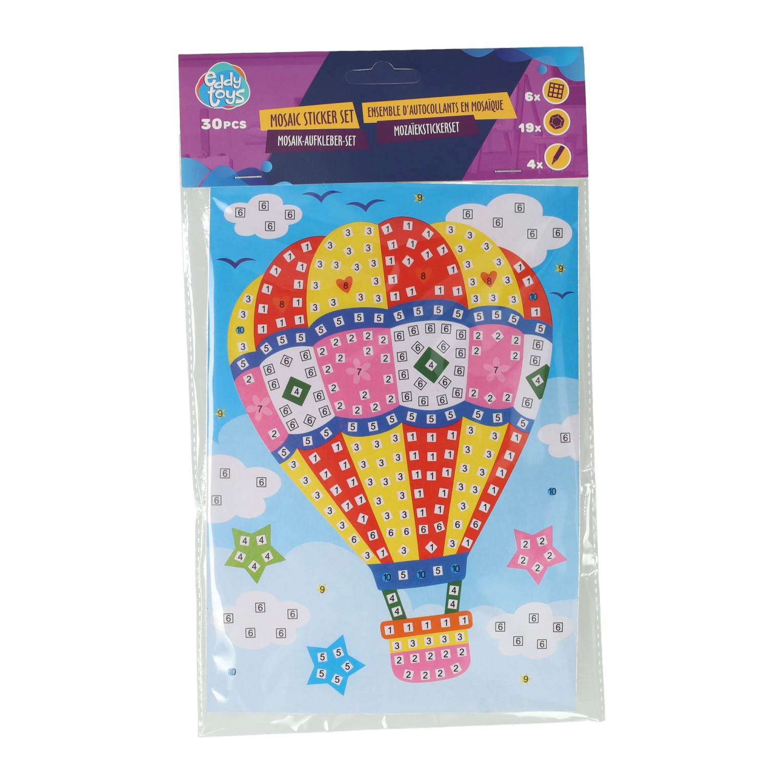 Ensemble de mosaïque d'autocollants - comprenant des autocollants et des stylos