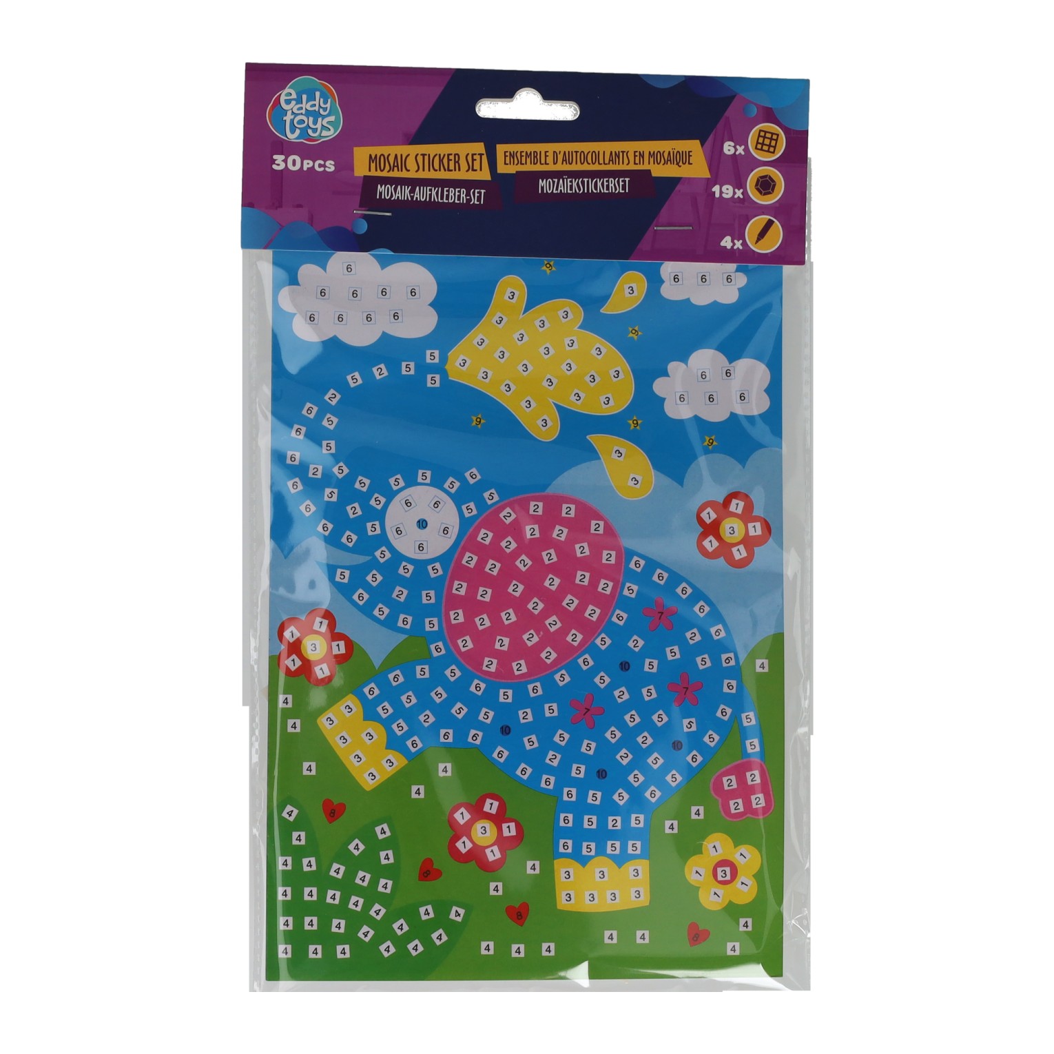 Ensemble de mosaïque d'autocollants - comprenant des autocollants et des stylos