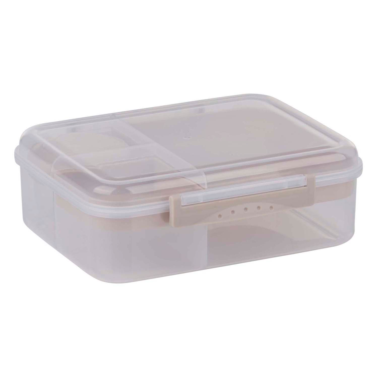 Boîte à pain Alpina avec compartiments séparés, 3 pièces.