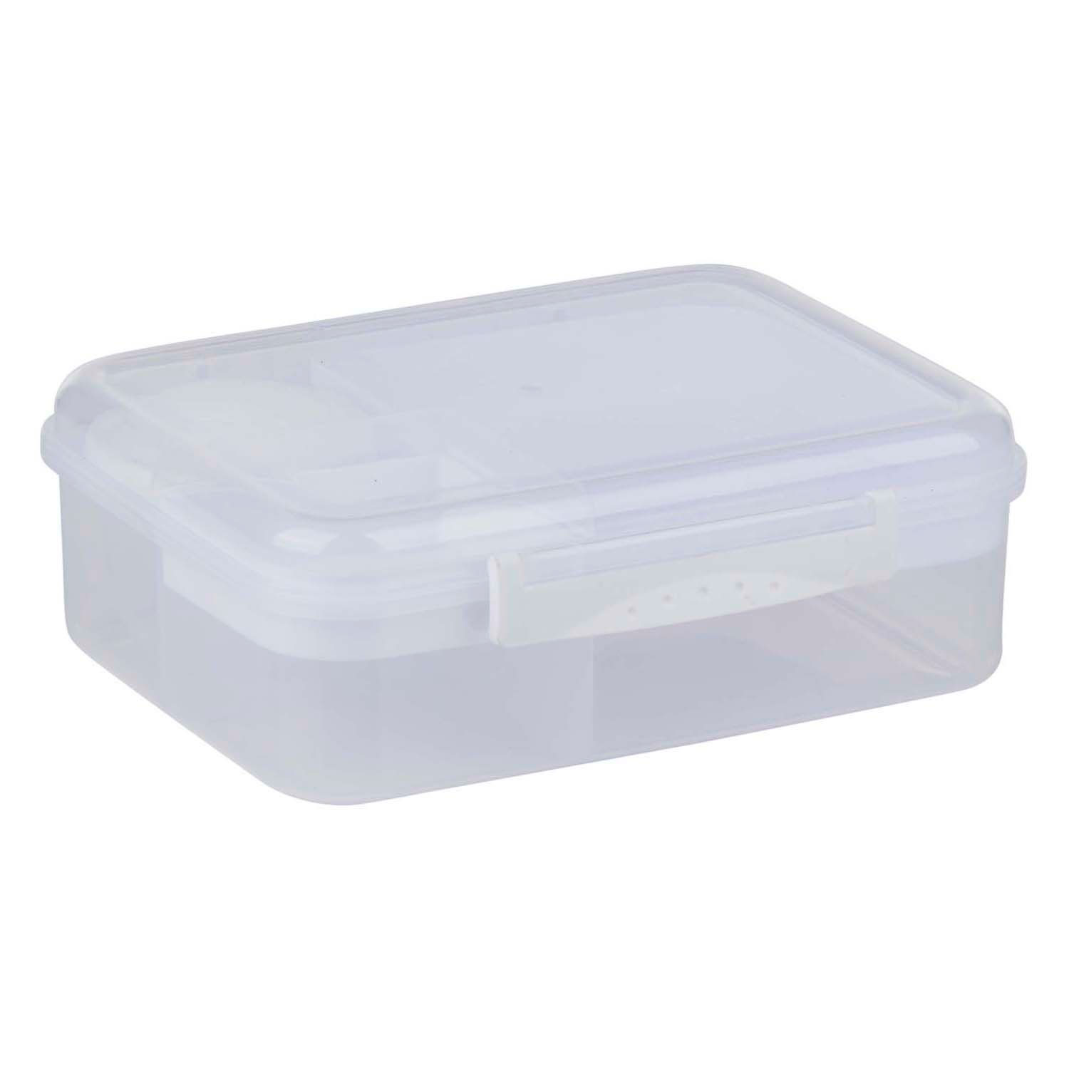 Boîte à pain Alpina avec compartiments séparés, 3 pièces.