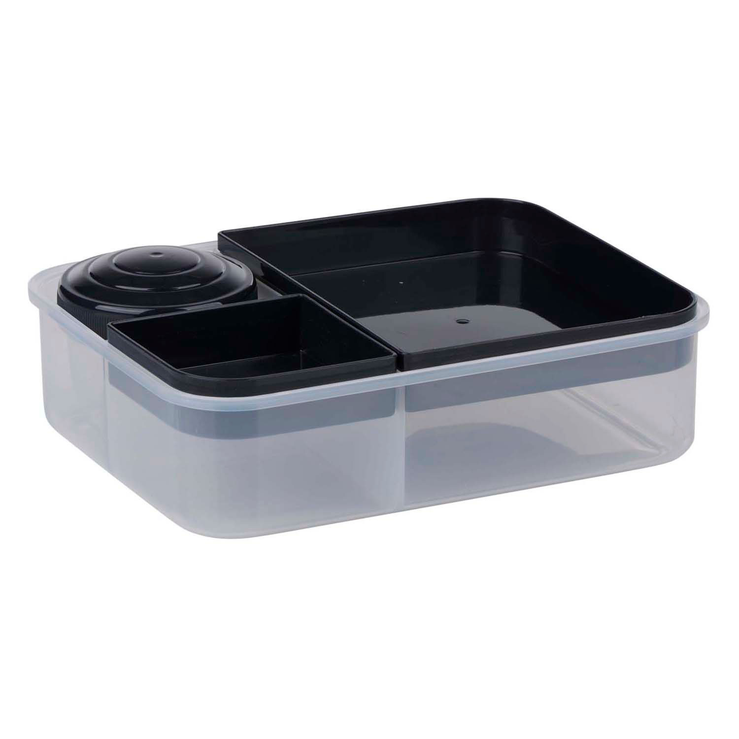 Boîte à pain Alpina avec compartiments séparés, 3 pièces.