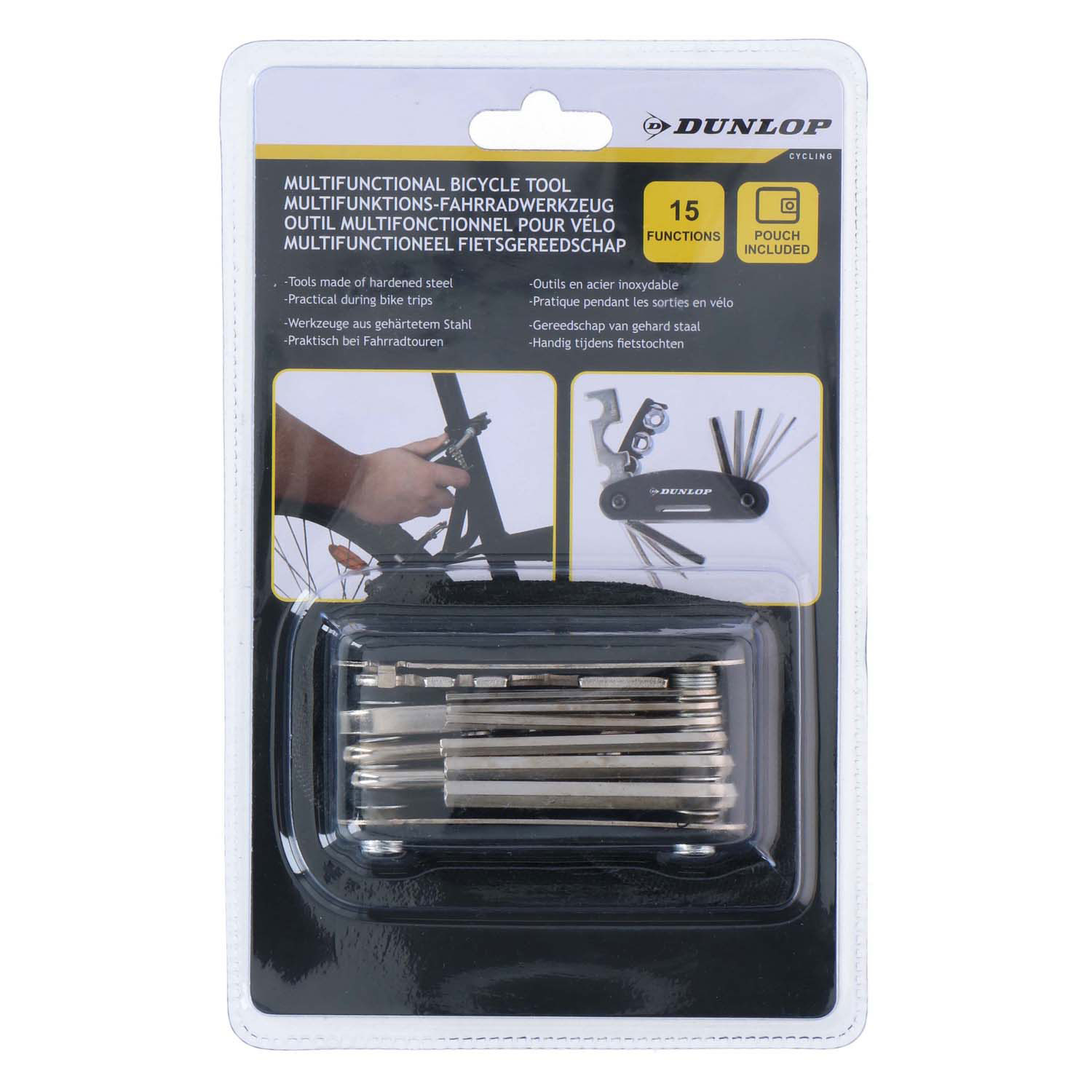 Dunlop Multifunctionele Fietsgereedschapset met Hoes