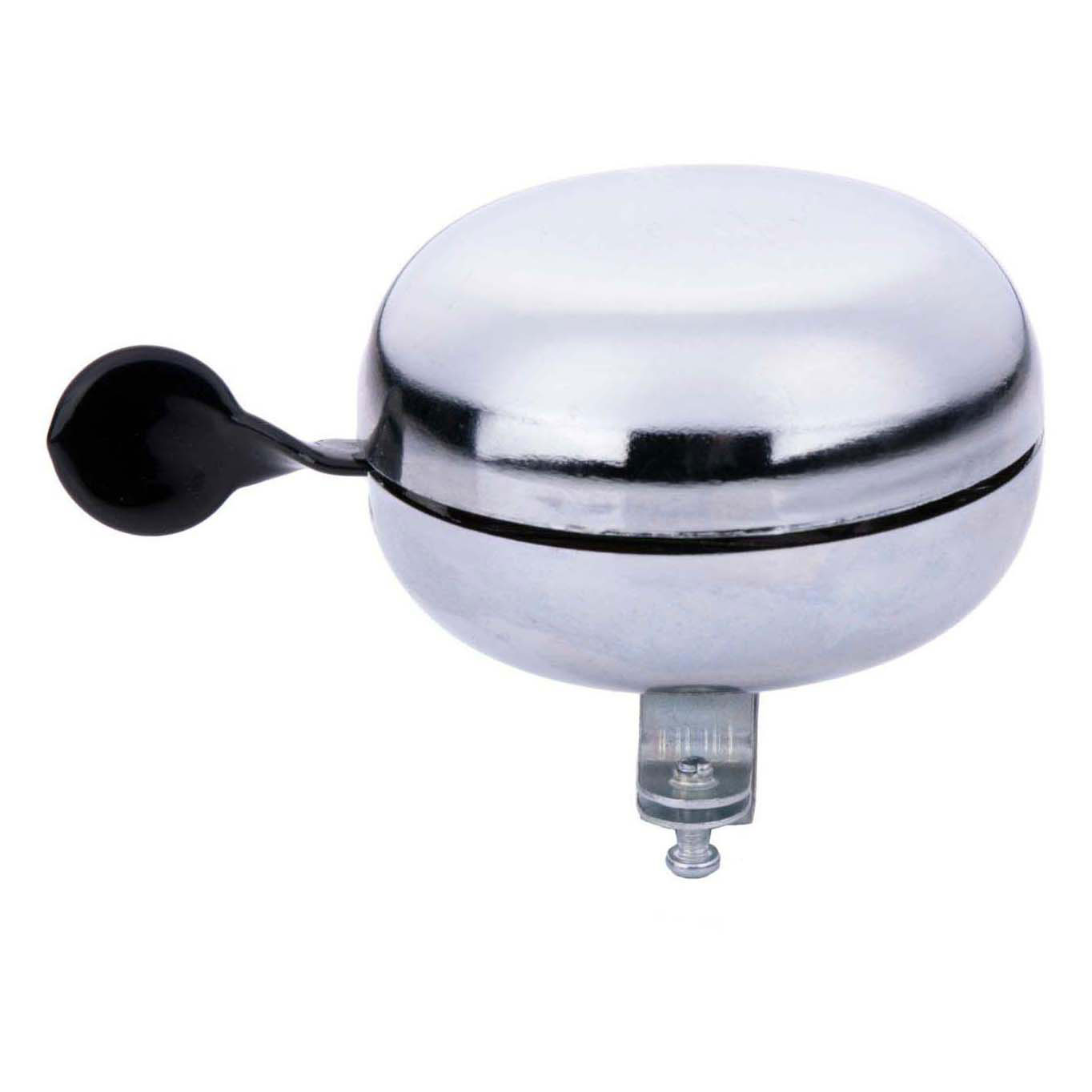 Sonnette de vélo rétro argentée