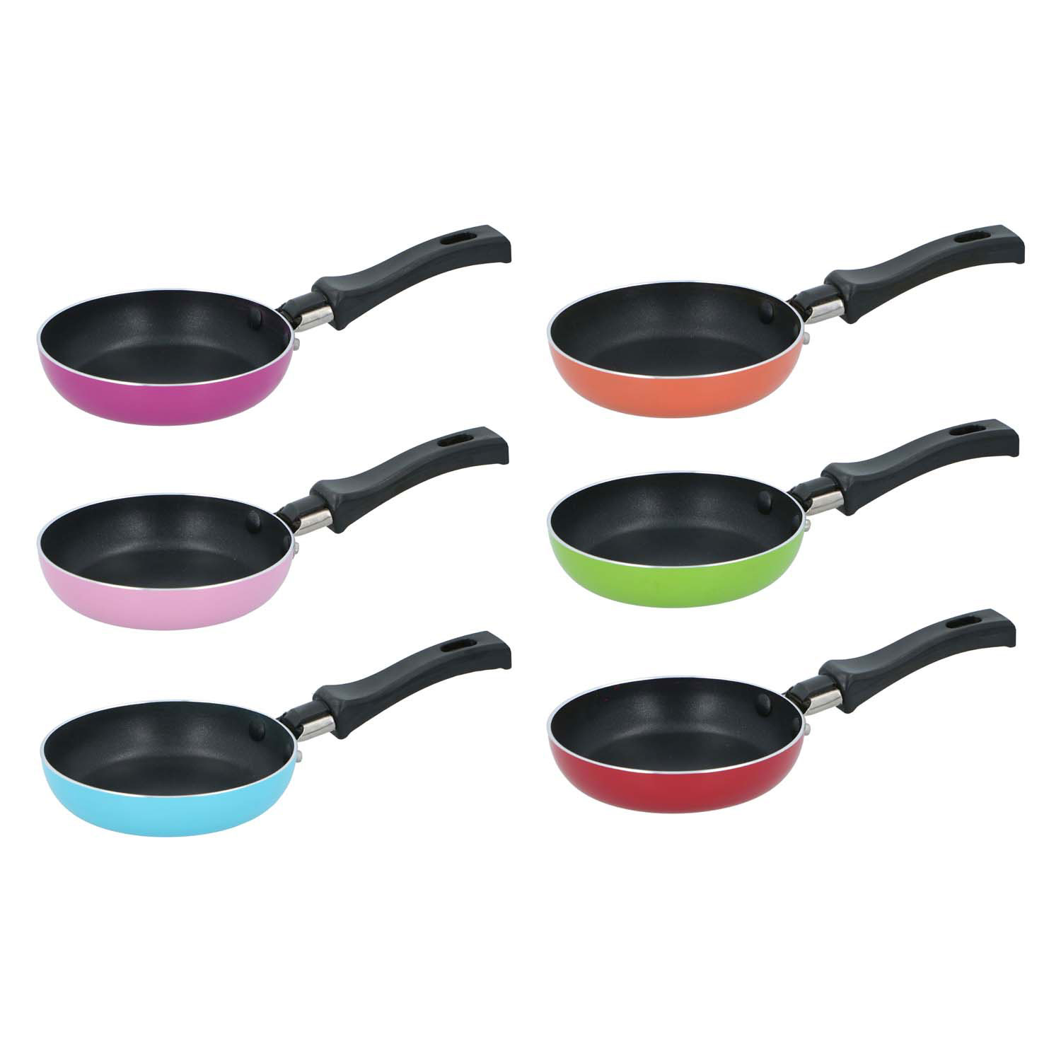 Mini-Bratpfanne, farbig, 12 cm